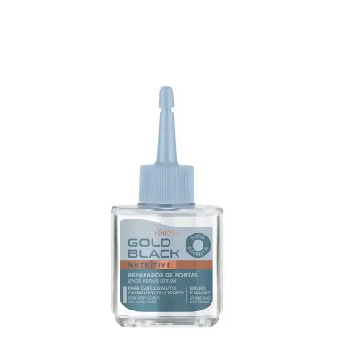 Reparador de Pontas Amend Gold Black Nutritive para Cabelos Muito Cacheados ou Crespos 30ml