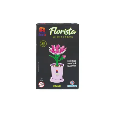 Blocos de Montar Colecion&aacute;veis Bricko Polibrinq Florista Miniflores 8+ Anos Sortidos 54 Pe&ccedil;as