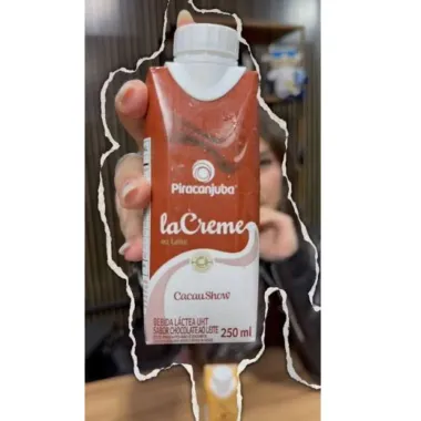 Bebida L&aacute;ctea Piracanjuba Cacau Show La Creme Gold Sabor Chocolate ao Leite 250ml