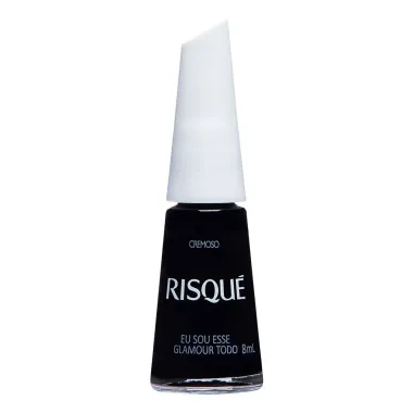 Esmalte Risqué Preto Cremoso Eu Sou Esse Glamour Todo 8ml