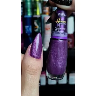 Esmalte Impala Disney Hannah Montana Pop Star Word Cat Eye Efeito Magn&eacute;tico