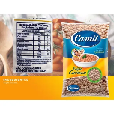 Feij&atilde;o Camil Carioca 1kg