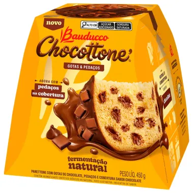 Chocottone Bauducco Gotas e Peda&ccedil;os 450g