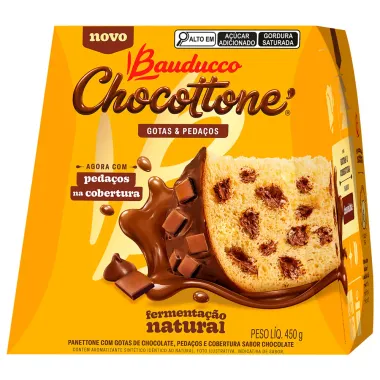 Chocottone Bauducco Gotas e Peda&ccedil;os 450g