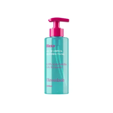 Gel De Limpeza Profunda Facial Ricca Oleosidade 0,03% &Aacute;cido Salic&iacute;lico e 0,8% Niacinamida 300ml