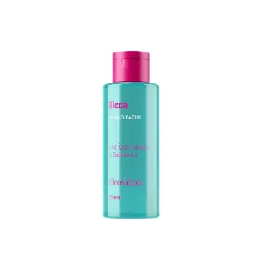T&ocirc;nico Facial Ricca Oleosidade 0,5% &Aacute;cido Glic&oacute;lico e 1% Niacinamida 150ml