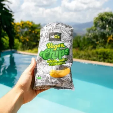 Chips Vegan Bio2 Cebola, Salsa e C&uacute;rcuma 40g