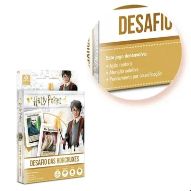 Jogo de Cartas Copag Harry Potter Desafio das Horcruxes com 33 Cartas
