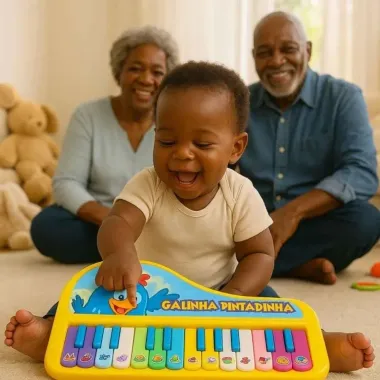 Brinquedo Yes Toys Teclado Musical Galinha Pintadinha