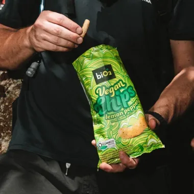 Chips Vegan Bio2 Lemon Pepper com Lim&atilde;o Siciliano 40g