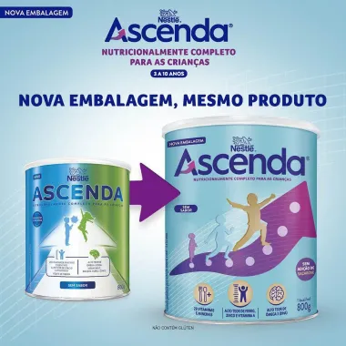 Suplemento Alimentar Nestlé Ascenda Sem Sabor 800g