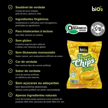 CHIPS VEGAN BIO2 QUEIJO 40G