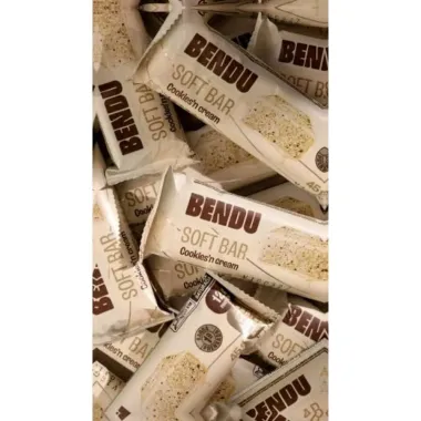 Barra de Prote&iacute;na Bendu Soft Bar Sabor Cookies'n Cream com 12g de Prote&iacute;na 45g