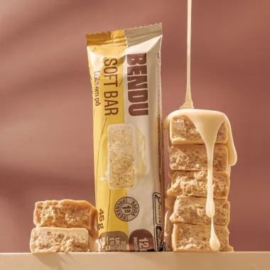 Barra Protein Bendu Soft Bar 12g de Prote&iacute;na Leite em P&oacute; Zero 45g