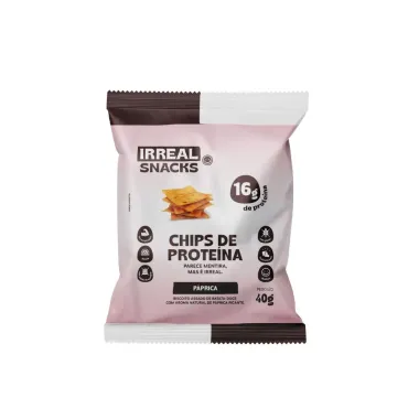 Chips de Prote&iacute;na Irreal Snacks P&aacute;prica 40g