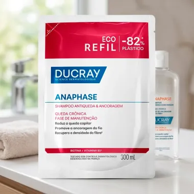 Shampoo Antiqueda Queda e Ancoragem Ducray Anaphase Queda Cr&ocirc;nica Fase de Manuten&ccedil;&atilde;o Refil 300ml