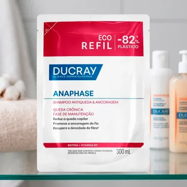 Shampoo Antiqueda Queda e Ancoragem Ducray Anaphase Queda Cr&ocirc;nica Fase de Manuten&ccedil;&atilde;o Refil 300ml