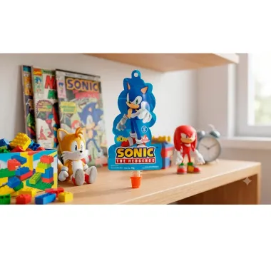 Bala em Gel Go Play Sonic The Hedgehog Sabor Morango Sem A&ccedil;&uacute;car Sach&ecirc; 30g