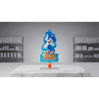 Bala em Gel Go Play Sonic The Hedgehog Sabor Morango Sem A&ccedil;&uacute;car Sach&ecirc; 30g