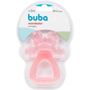 Mordedor com &Aacute;gua Buba Cor Rosa com 1 Unidade