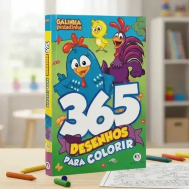 Livro Ciranda Cultural Galinha Pintadinha 365 Desenhos para Colorir