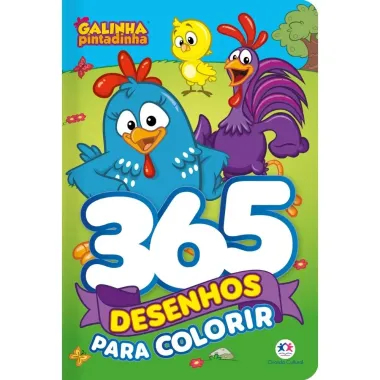 Livro Ciranda Cultural Galinha Pintadinha 365 Desenhos para Colorir