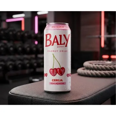 Energ&eacute;tico Baly Energy Drink Cereja Sem A&ccedil;&uacute;car 473ml