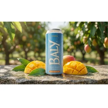 Energ&eacute;tico Baly Energy Drink Manga Sem A&ccedil;&uacute;car 473ml