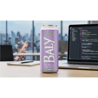 Energ&eacute;tico Baly Energy Drink Amora com Hortel&atilde; Sem A&ccedil;&uacute;car 473ml