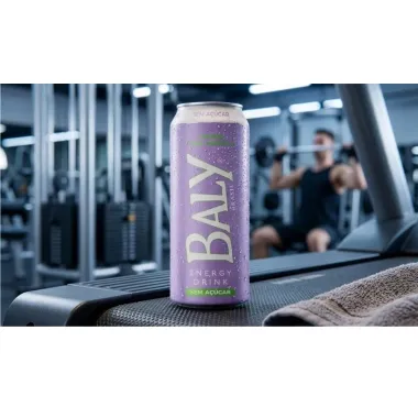 Energ&eacute;tico Baly Energy Drink Amora com Hortel&atilde; Sem A&ccedil;&uacute;car 473ml