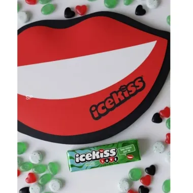Bala Icekiss Love Sabor Hortel&atilde; 29g