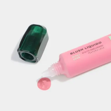 Blush L&iacute;quido Byem Efeito Aveludado Textura Leve Pink Love 15ml