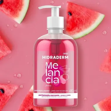 Sabonete L&iacute;quido Corpo e Rosto Hidraderm Melancia 480ml