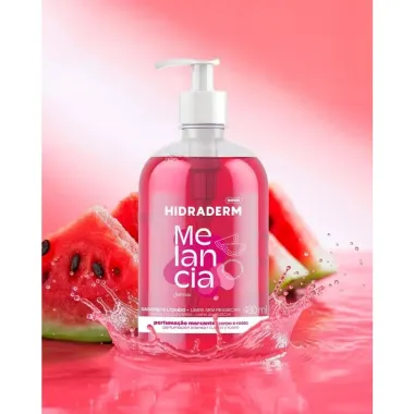 Sabonete L&iacute;quido Corpo e Rosto Hidraderm Melancia 480ml