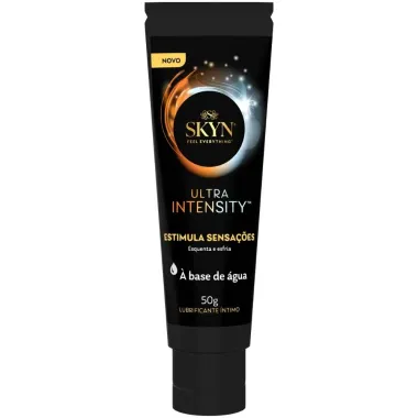 Gel Lubrificante &Iacute;ntimo Skyn Ultra Intensity &aacute; Base de &Aacute;gua Esquenta e Fria 50g