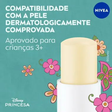 Hidratante Labial N&iacute;vea Ed. Limitada Disney Princesa Cinderela Creme de Baunilha 4,8g