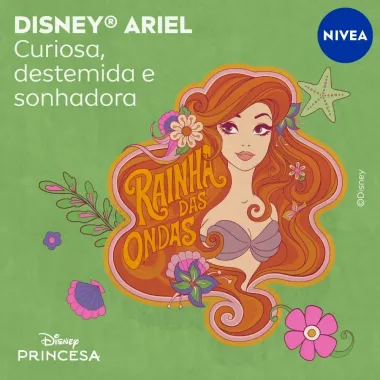 Hidratante Labial N&iacute;vea Ed. Limitada Disney Princesa Ariel Melancia Brilhante 4,8g