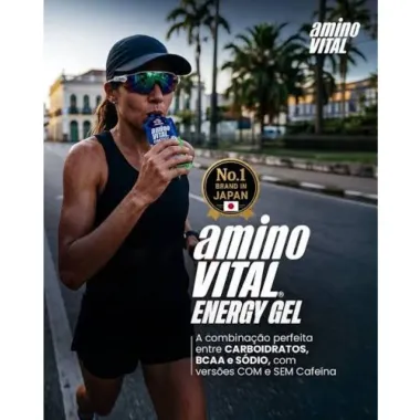 Energy Aminovital em Gel Sabor Frutas C&iacute;tricas sach&ecirc; 40g