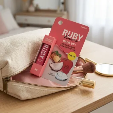 Protetor Labial Hidratante com Cor Ruby Kisses Balm Up! FPS 10 Cheer Up 4g
