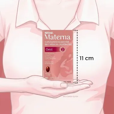 Materna Gest 2 Suplemento Alimentar com 30 C&aacute;psulas Gelatinosas