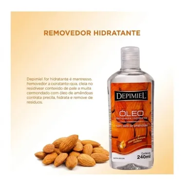 &Oacute;leo Depimiel Removedor Hidratante com &Oacute;leo de Am&ecirc;ndoas 240ml