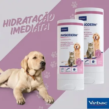 Condicionador Veterin&aacute;rio Verbac Phisioderm Todas as Peles 250ml