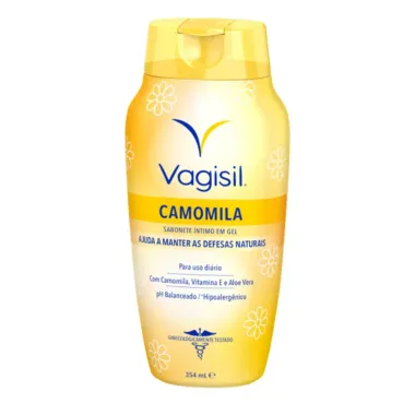 Sabonete &Iacute;ntimo em Gel Vagisil Camomila com Vitamina E e Aloe Vera 354ml