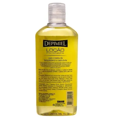 Lo&ccedil;&atilde;o Pr&eacute;-Depilat&oacute;ria Depimiel Limpa e Suaviza 240ml