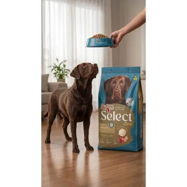 Ra&ccedil;&atilde;o para C&atilde;es Quatree Select One Adultos Todas as Ra&ccedil;as Sabor Frango e Carne com Arroz 15kg