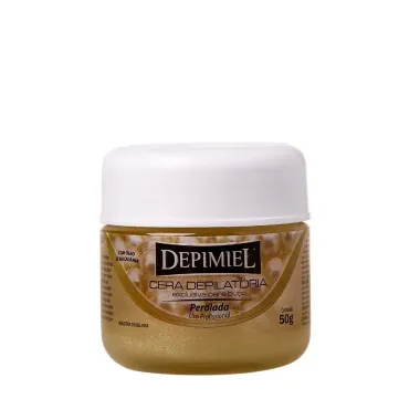 Cera Depilat&oacute;ria Depimiel Exclusiva para Bu&ccedil;o Perolada com &Oacute;leo de Macad&acirc;mia 50g