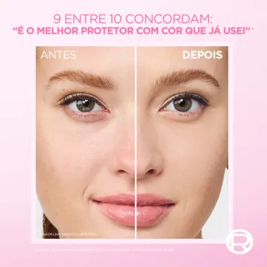 Protetor Solar L'Or&eacute;al Paris Solar Expertise Efeito Make Up FPS70 Cor 1.0 30g