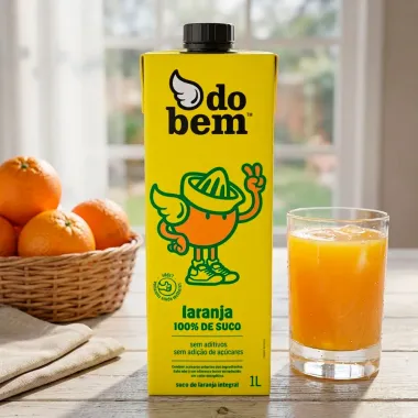 Suco de Laranja Integral Do Bem 100% de Suco 1 Litro