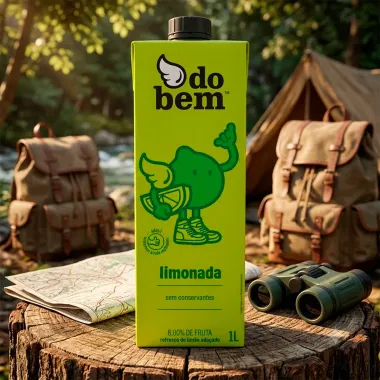Limonada Do Bem 8,00% de Fruta Refresco de Lim&atilde;o Ado&ccedil;ado 1 Litro