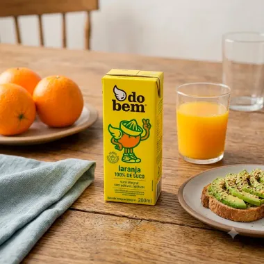 SUCO DO BEM LARANJA 100% S/AC 200ML